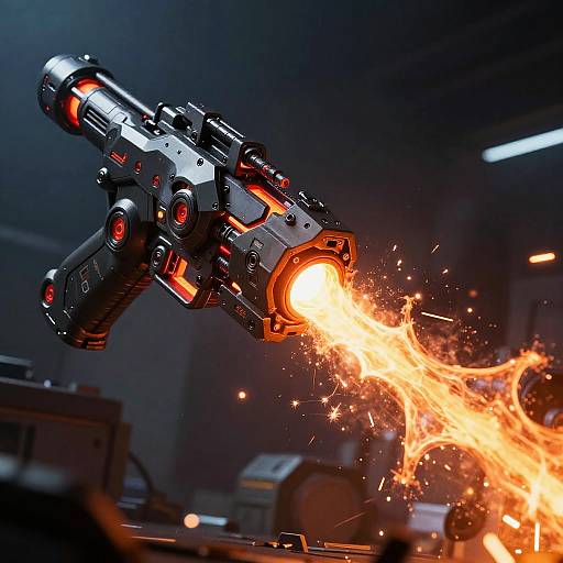 Futuristic Meltagun Plasma Weapon