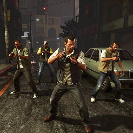 GTA-Inspired Gritty Cityscape Art