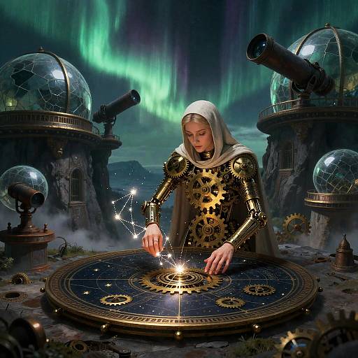 Clockwork Priestess at Celestial Observatory