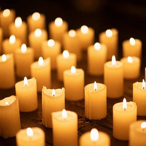 Serene Votive Candles for Remembrance