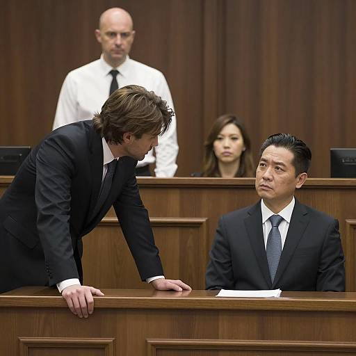 Dramatic Courtroom Tension Captured