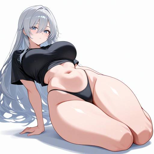Charming Azure-Eyed Girl Lying Back Charming Azure-Eyed Girl Lying Back