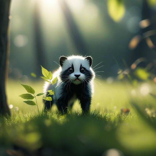 Solo Animal in Nature's Soft Focus