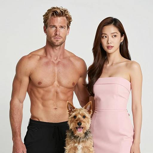 Casual Portrait of Diverse Pair