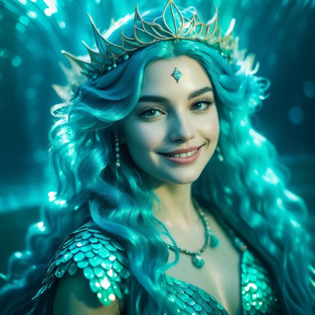 Enchanting Portrait of a Merfolk Sorceress