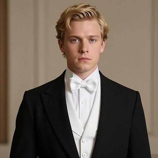 Edwardian Male Portrait in Formal Attire