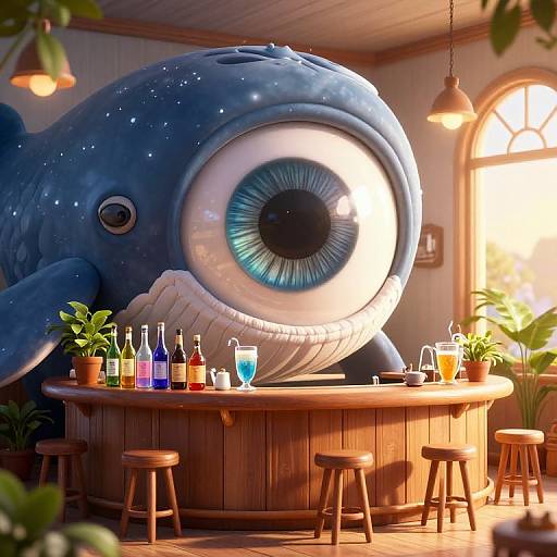 Whimsical 3D Teahouse in Whale Eye