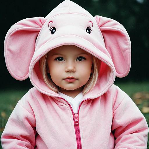 Adorable Pink Elephant Baby Costume