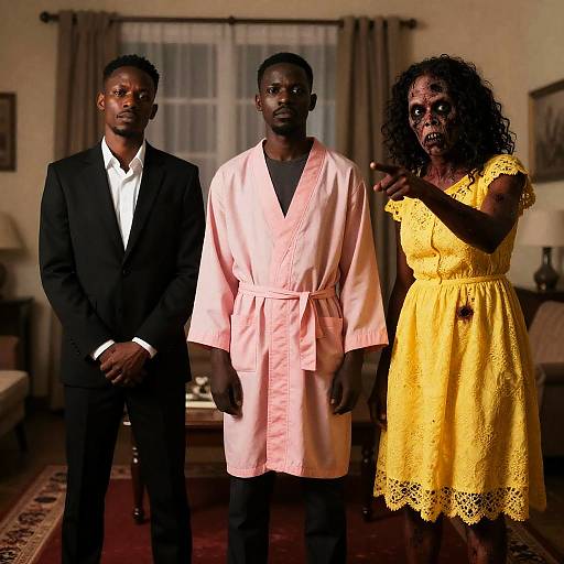 Mystical Scene with Diverse Figures