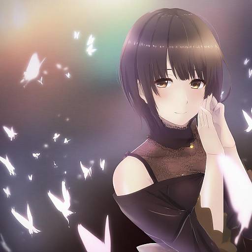 Illustration of Amakura mio, fatal frame in the style of Ramchi