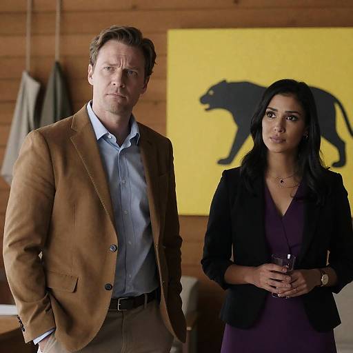 Serious Portrait in a Wooden Room