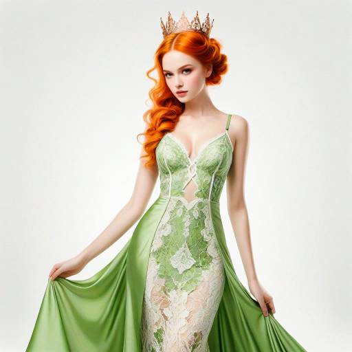 Elegant Model in Lingerie with Vibrant Hair Elegant Model in Lingerie with Vibrant Hair