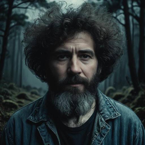 Bearded Man in Forest