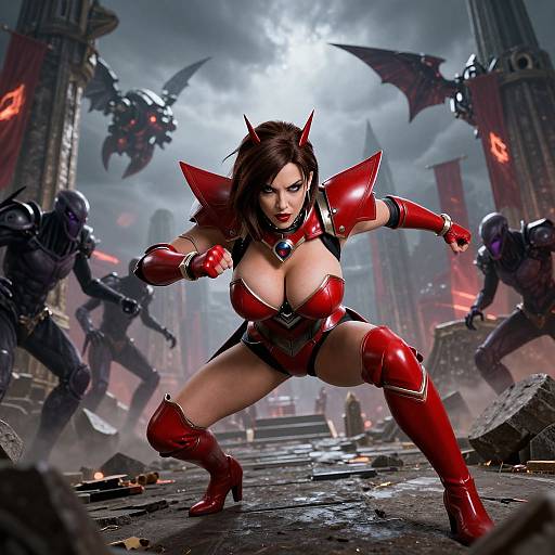 Dynamic Bayonetta Battle Scene