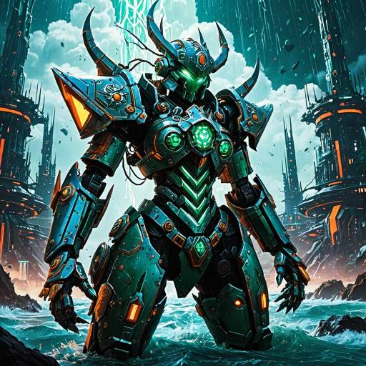 Emerald-Eyed Mech Arcane Priestess