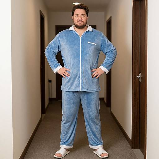 Plus Size Man in Pajamas Costume
