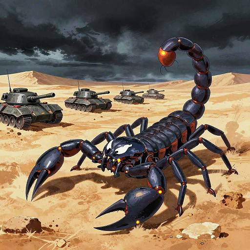 Mechanized Scorpion vs Hover Tanks Battle