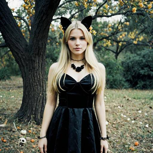 Whimsical Genderbent Halloween Costume Outdoors
