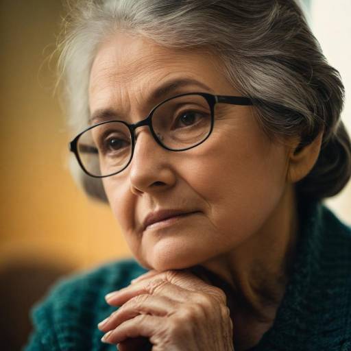 Elderly Woman in Soft Evening Light