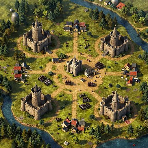 Medieval Battle Map Generator Top-Down