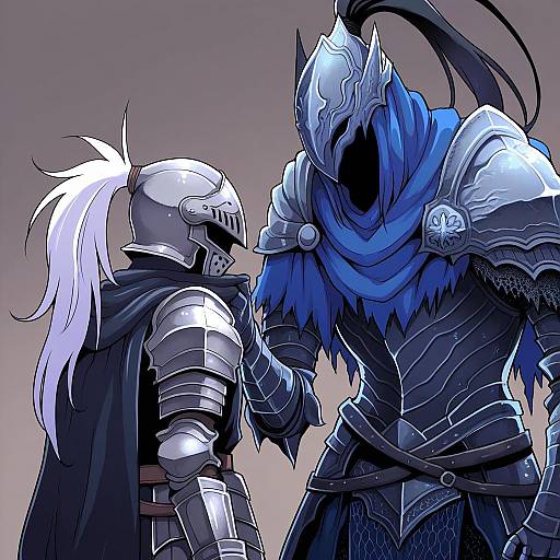 Illustration of Artorias the abysswalker, dark souls (series) in the style of Cool-kyou shinja