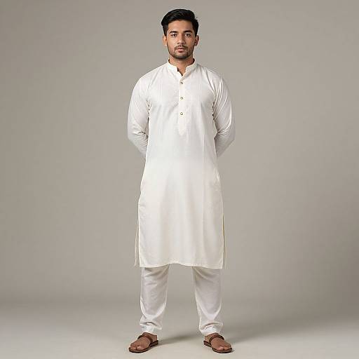 Realistic Asian Male in Cotton Kurta