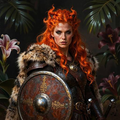 Powerful Viking Shieldmaiden Portrait
