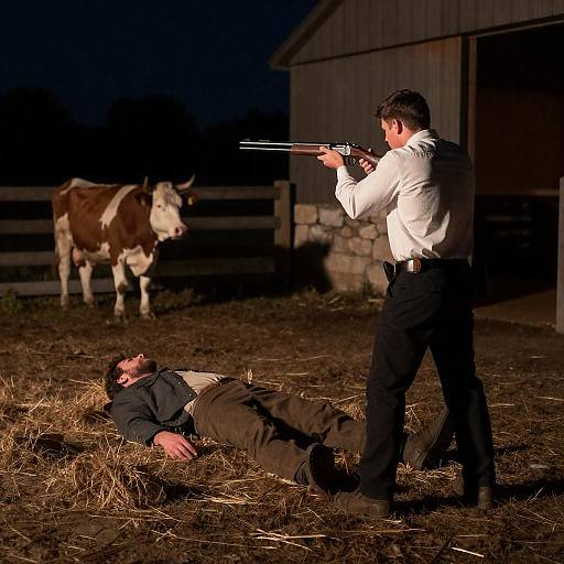 Mysterious Nighttime Barn Encounter