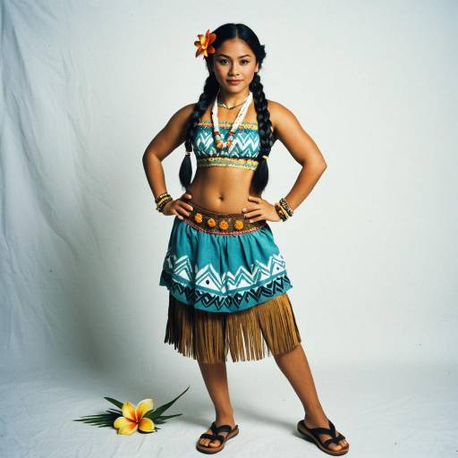 Elegant Moana Dance Costume Design