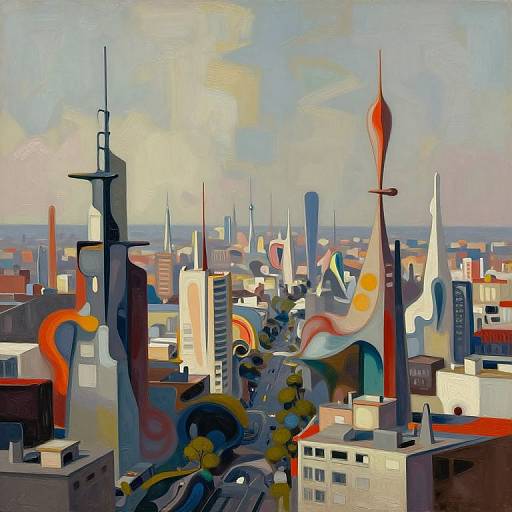 Surreal Urban Sprawl Dreamscape