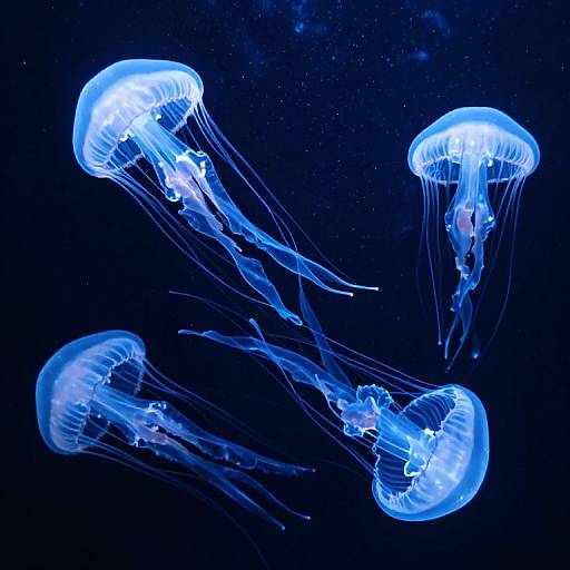 Ethereal Glowing Jellyfish Patterns