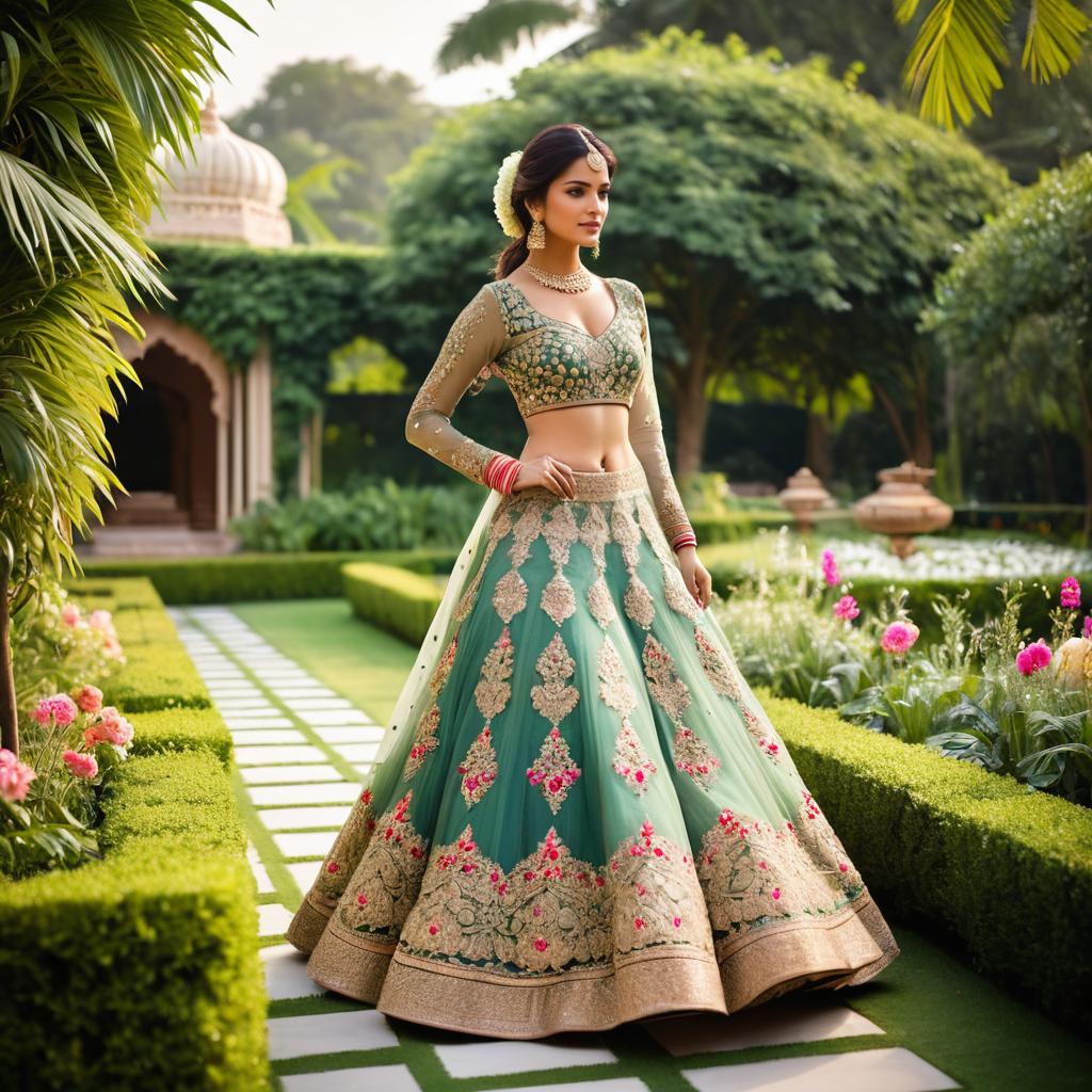 Elegance in an Ornate Lehenga at a Wedding