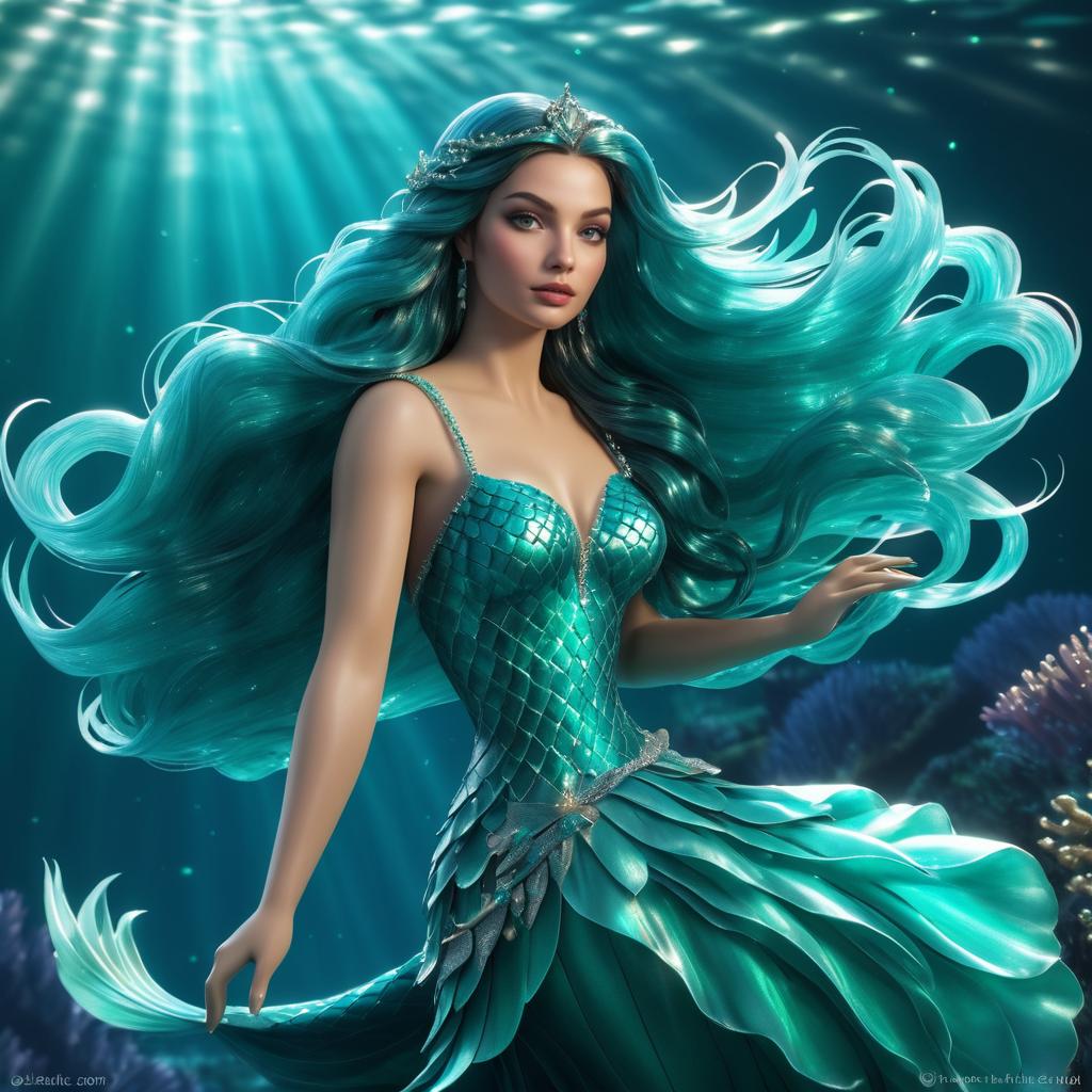 Realistic Feminine Mermaid in HD