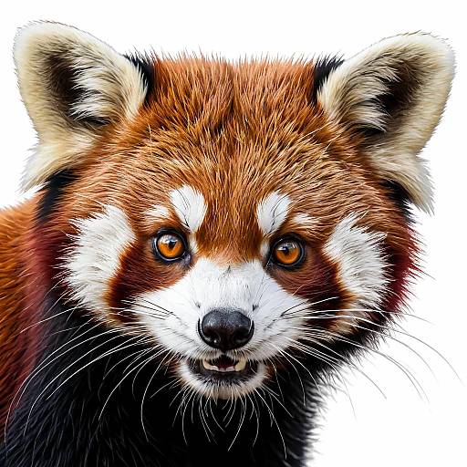 Detailed Digital Vector Art of Red Panda