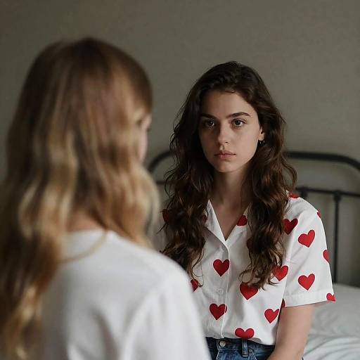 Intense Portrait of Two Women