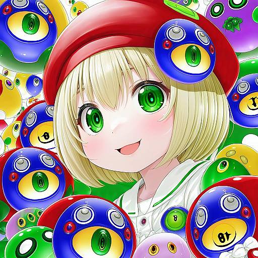 Illustration of Amitie (puyopuyo), puyopuyo in the style of Akino hamo