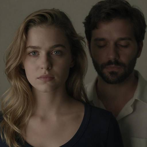 Dimly Lit Portrait of Two People