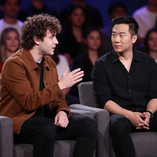 Talk Show Conversation Between Two Men