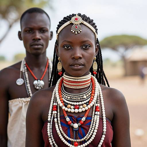 Realistic Zulu Attire Portrait