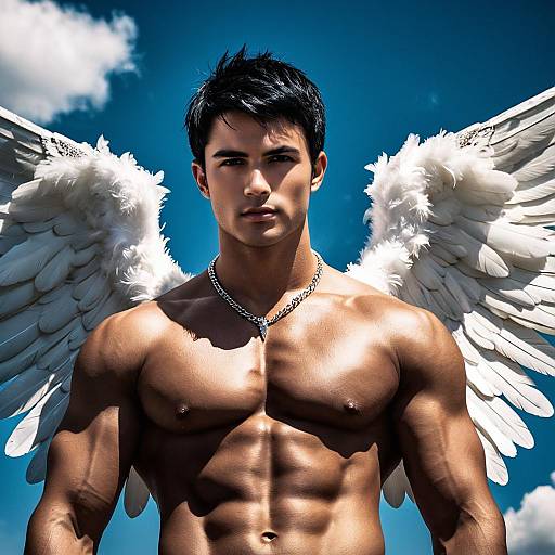 Eros God Costume with Angel Wings