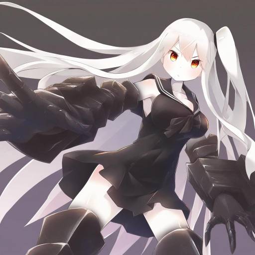 Illustration of Aircraft carrier oni, kantai collection in the style of Pu-en