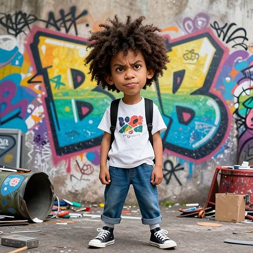 Youthful Defiance in Playful Chaos