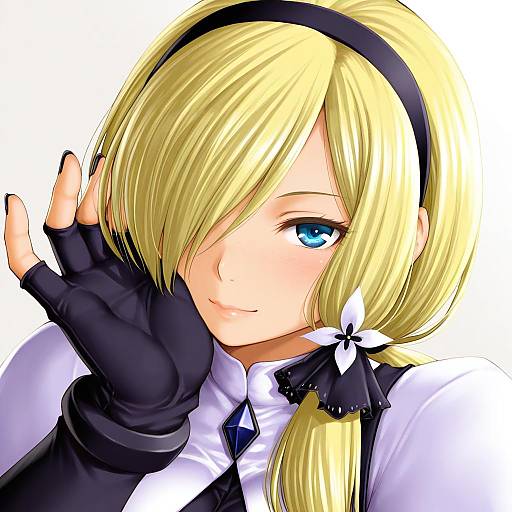 Illustration of Ash crimson, the king of fighters in the style of Kasuga yukihito