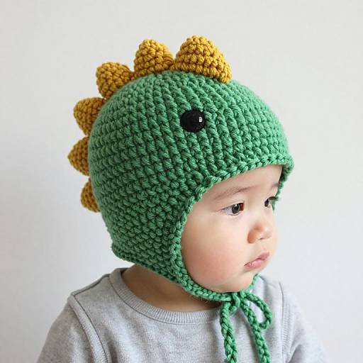 Baby Dinosaur Crochet Hat Design