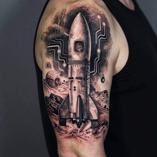 Elon Musk Inspired Sci-Fi Tattoos