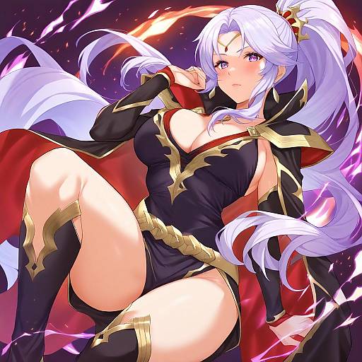 Illustration of Ishtar (fire emblem), fire emblem in the style of Daichi (tokoya)