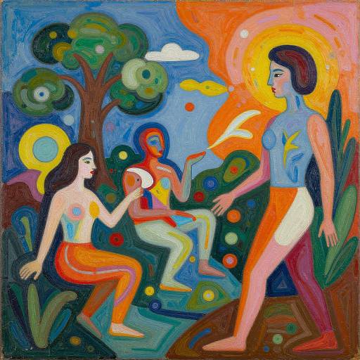 Vibrant Sumatraism Abstract Fusion