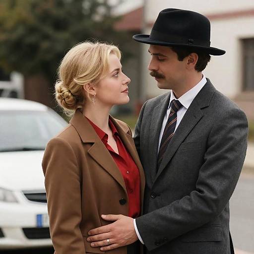 Romantic Outdoor Portrait of Couple