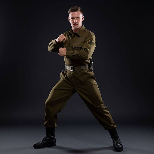 Artistic Army Uniform Portrait