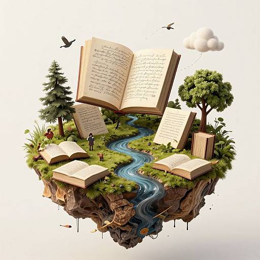 Floating Island of Living Books